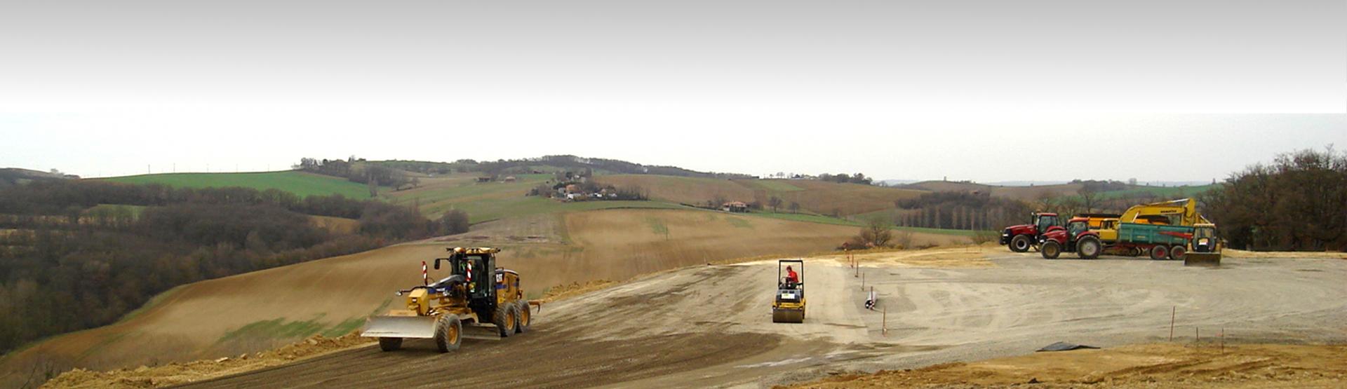 Terrassement hangar agricole