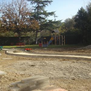 Réalisation d'une allée jardin public