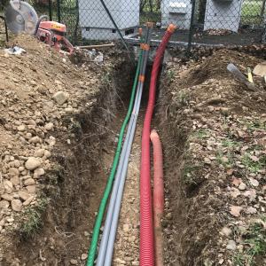Travaux de réseau électrique
