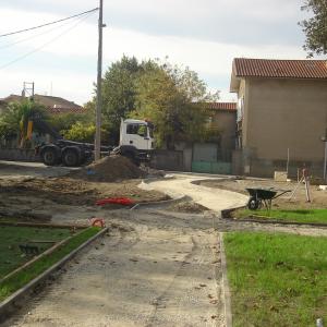 Réalisation d'une allée jardin public