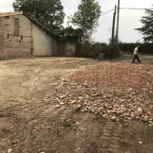 Démolition d'une ancienne bâtisse