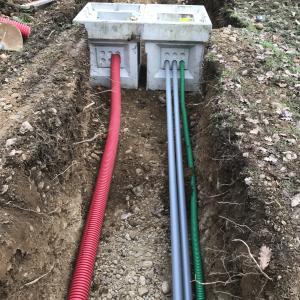 Travaux de réseau électrique