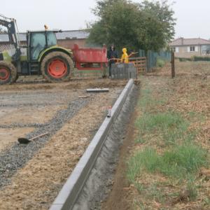 Réalisation d'une carrière pour chevaux