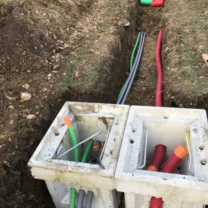 Travaux de réseau électrique