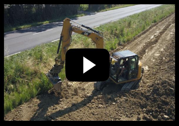VOIR LA VIDÉO "décapage et remblaiement sur 2500m"