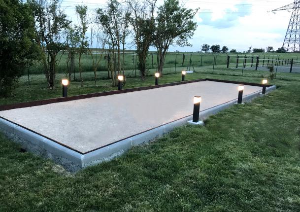 création d'un terrain de pétanque